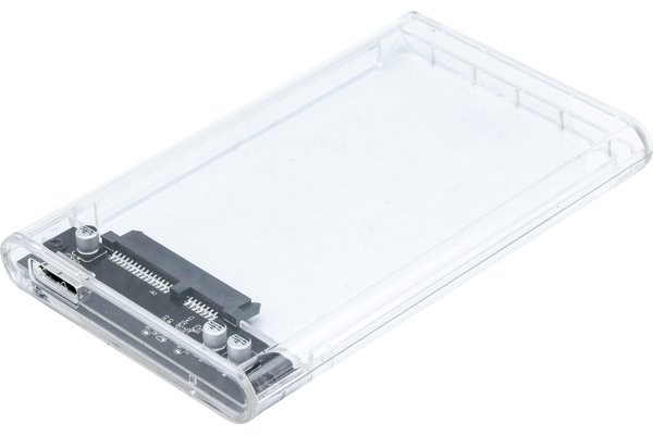 Boîtier externe USB 3.0 transparent disque dur 2.5 SATA (ECF-738323)