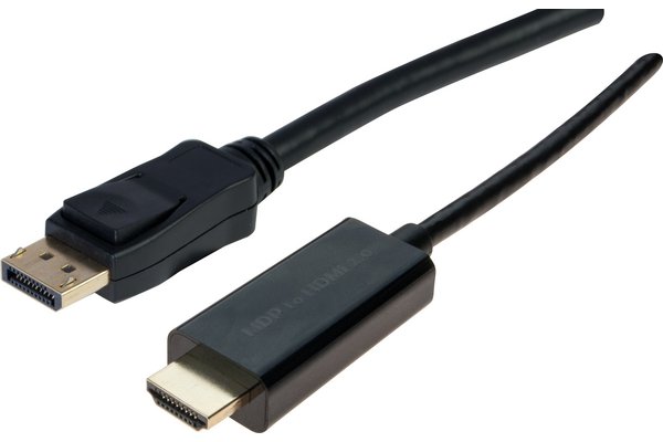 Câble / Adaptateur Vidéo DisplayPort Mâle vers HDMI Femelle 23cm